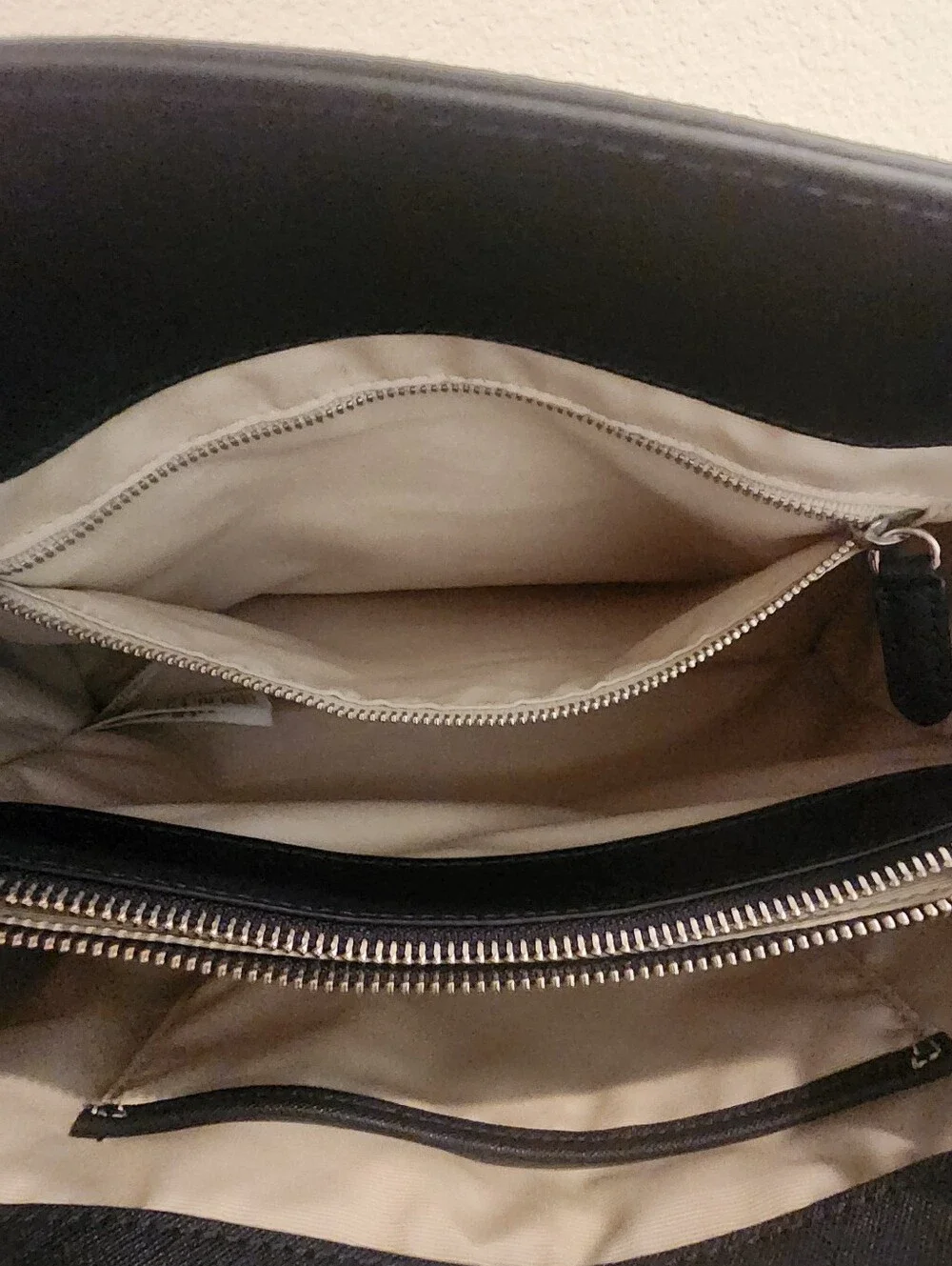 Lauren Ralph Lauren Plaid Hanna Satchel Crosshatch Leather EUC w/ Dust Bag